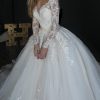 2 in 1 memaid separate ball skirt with lace and trail wedding dress