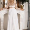 Lace Crop with Chiffon Skirt Bridal Separates