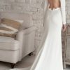 Minimalist Long Sleeve Wedding Dress