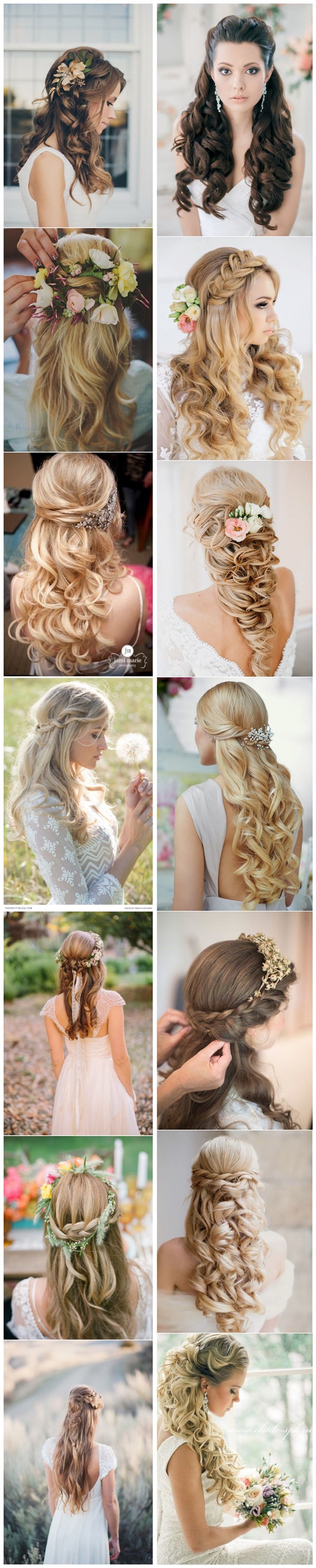 Half Up Half Down Wedding Hairstyles My Deer Flowers Half Up Half Down Wedding Hairstyles My Deer Flowers
