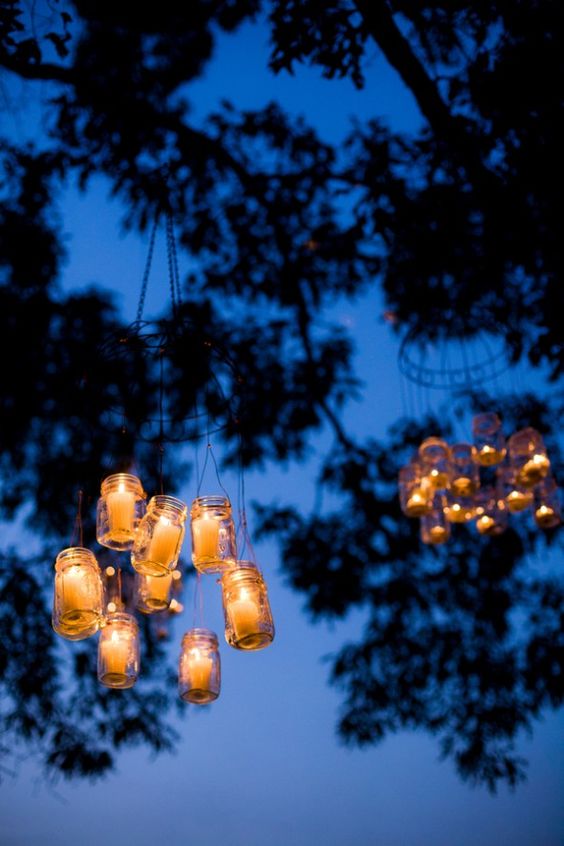 DIY mason jar lighting idea