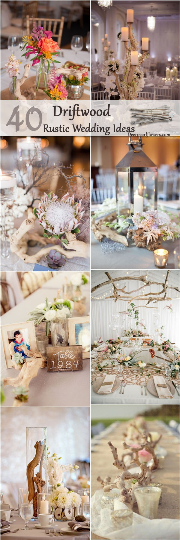 rustic country beach driftwood wedding ideas