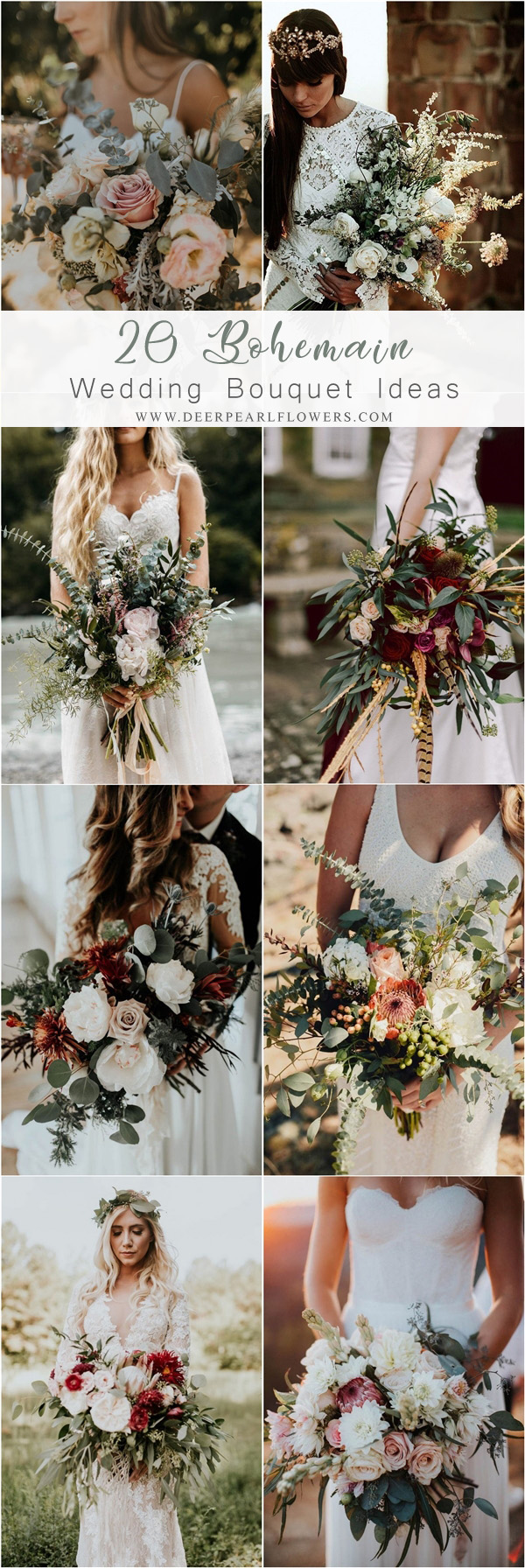 boho fall wedding bouquet ideas