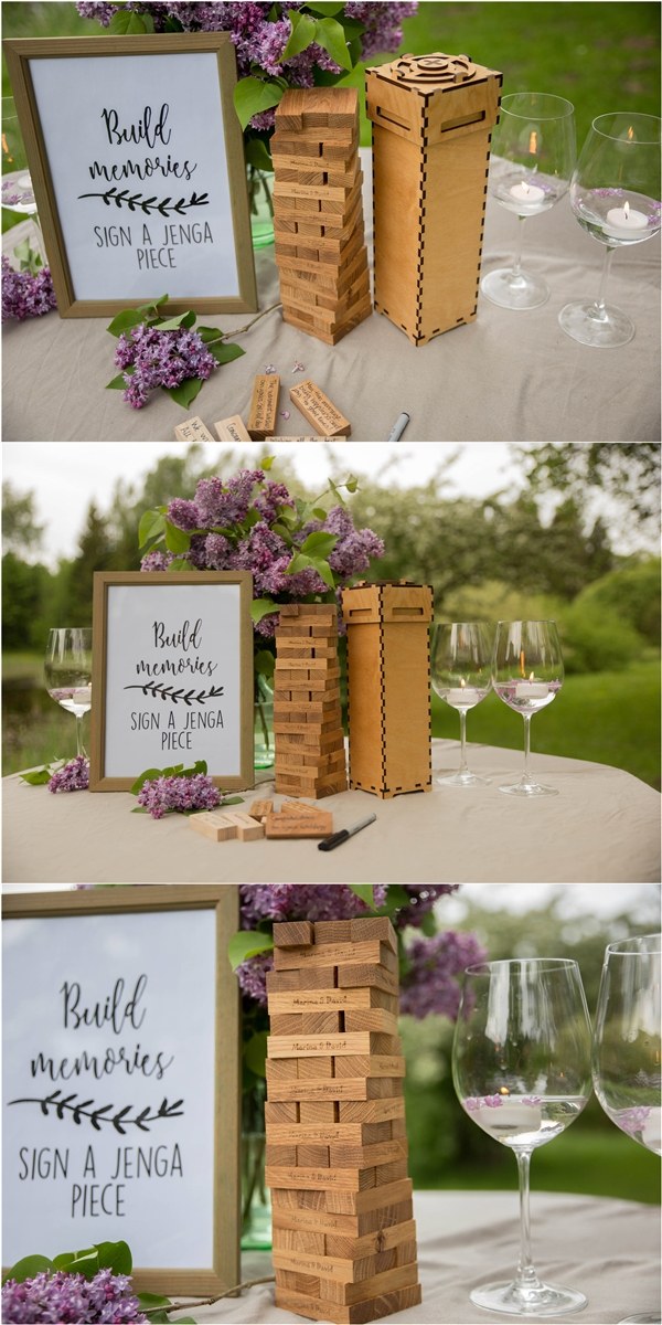 Wooden Wedding Game Wedding Guest Book