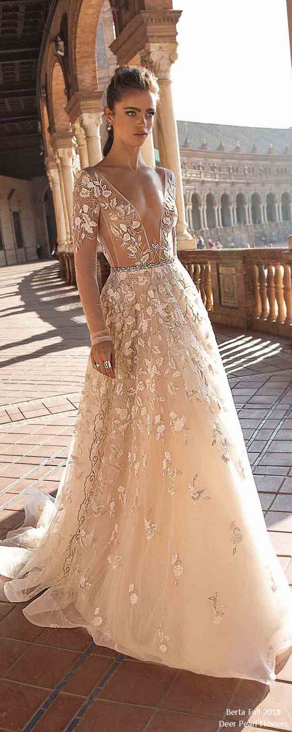 berta fall 2018 long sleeves wedding dresses BG6I2372