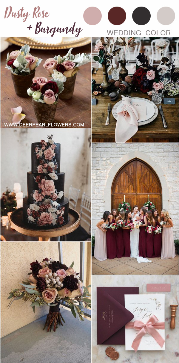 Top 6 Dusty Rose Wedding Color Palette
