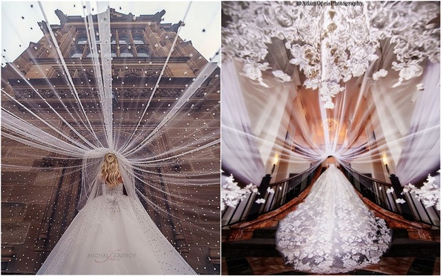 Romantic Wedding Photo Ideas with Your Bridal Veil