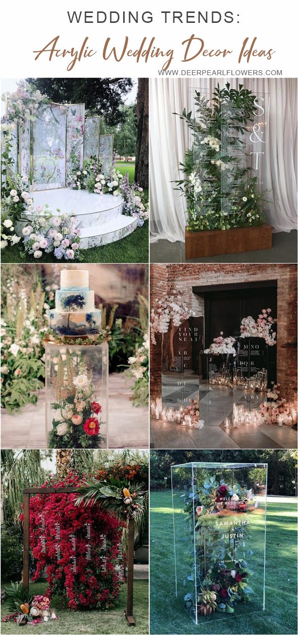 Translucent Acrylic Wedding Decor Ideas