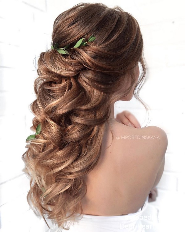 mpobedinskaya half up half down wedding hairstyles