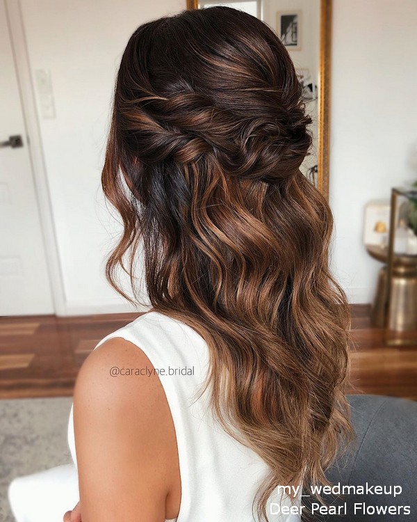 my_wedmakeup half up half down wedding hairstyles