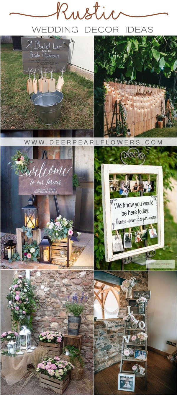 rustic country wedding decor ideas