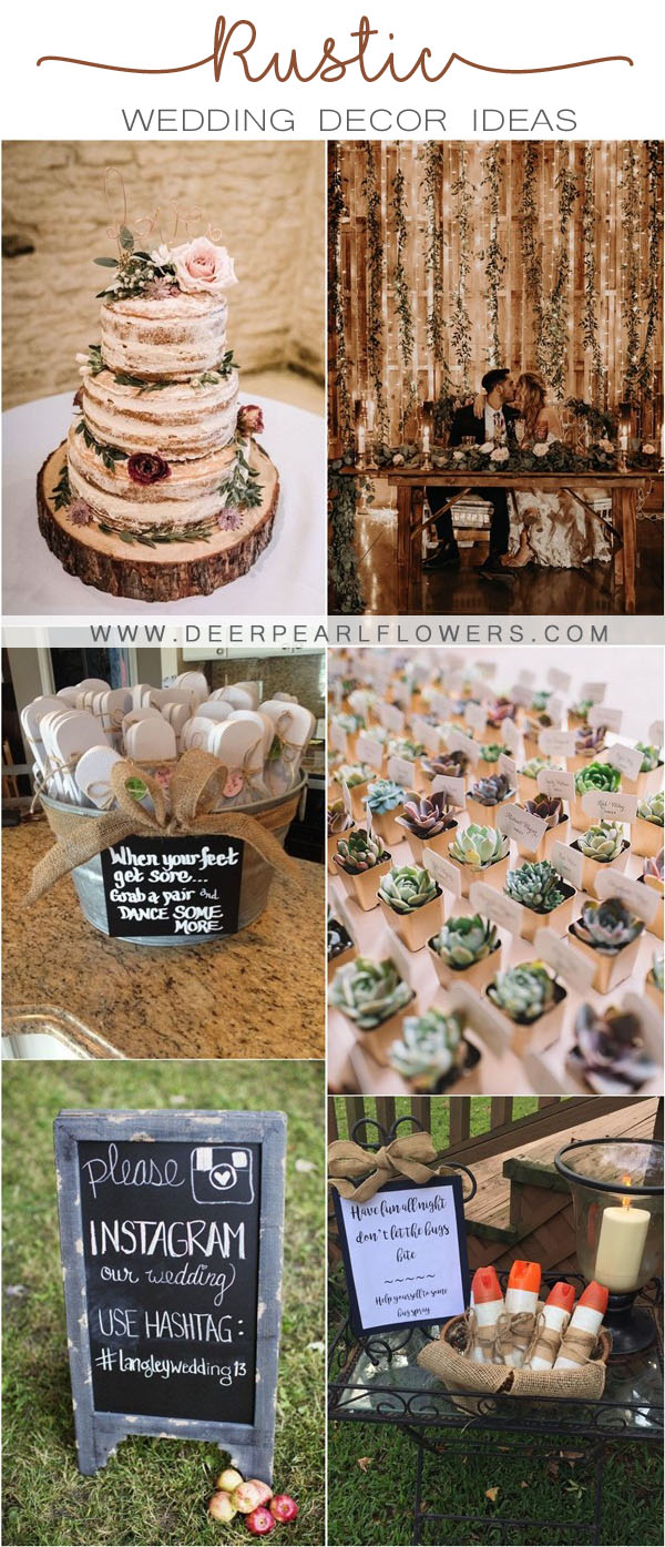 rustic country wedding decor ideas