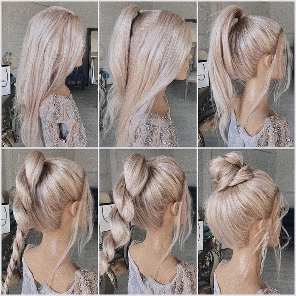 Wedding Hairstyle Tutorial for Long Hair from Ulyana.aster #diy #wedding #weddinghairstyles #hairstyles