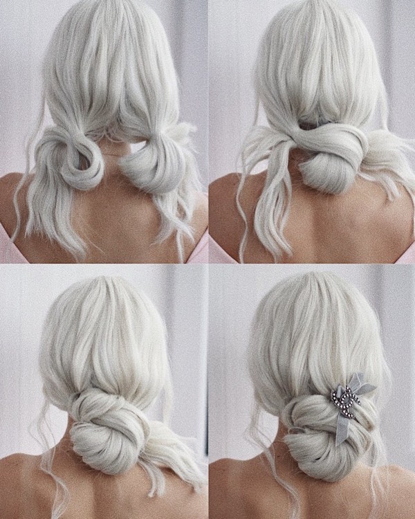 Wedding Hairstyle Tutorial for Long Hair from Ulyana.aster #diy #wedding #weddinghairstyles #hairstyles