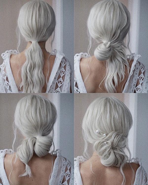 Wedding Hairstyle Tutorial for Long Hair from Ulyana.aster #diy #wedding #weddinghairstyles #hairstyles