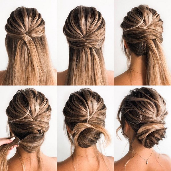 Wedding Hairstyle Tutorial for Long Hair from elstilespb #diy #wedding #weddinghairstyles #hairstyles