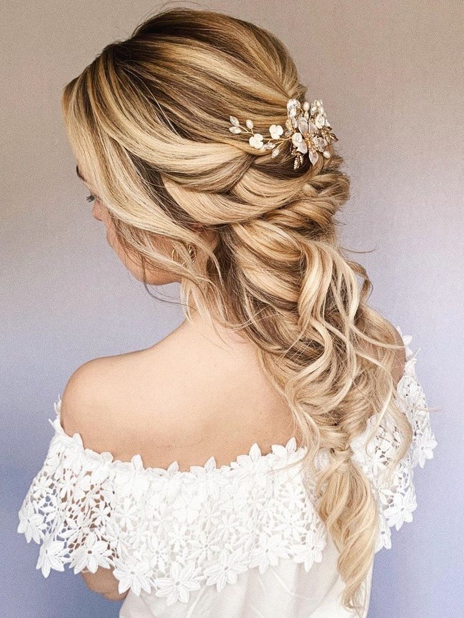 Olga Hampshire Half Up Half Down Wedding Hairstyles #wedding #hair #hairstyles #weddingideas