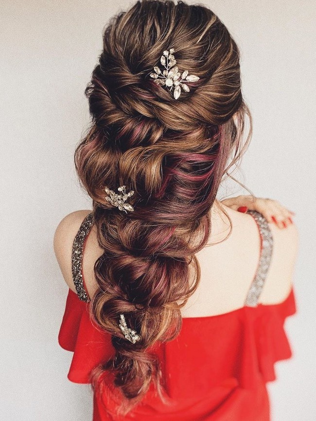 Olga Hampshire Half Up Half Down Wedding Hairstyles #wedding #hair #hairstyles #weddingideas