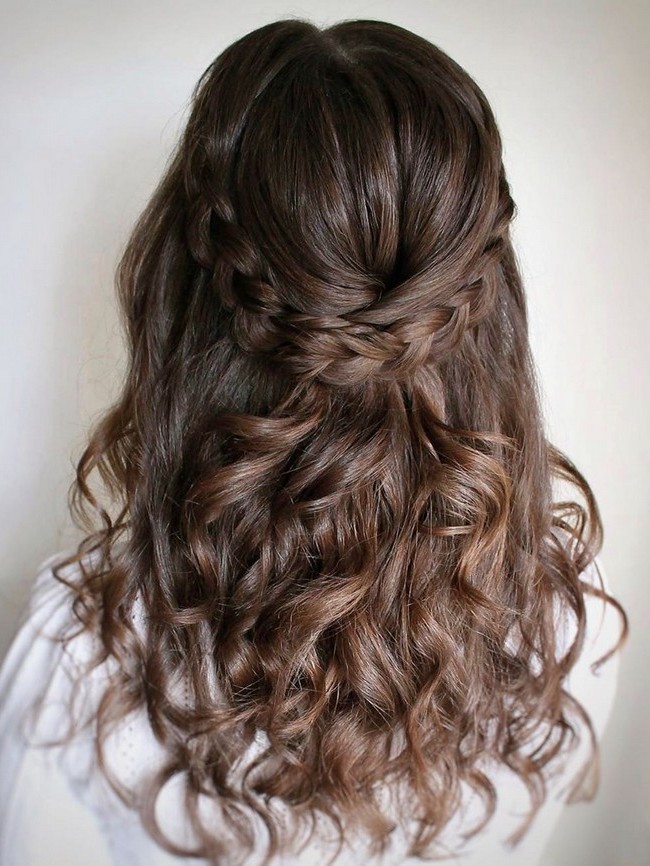 Olga Hampshire Half Up Half Down Wedding Hairstyles #wedding #hair #hairstyles #weddingideas