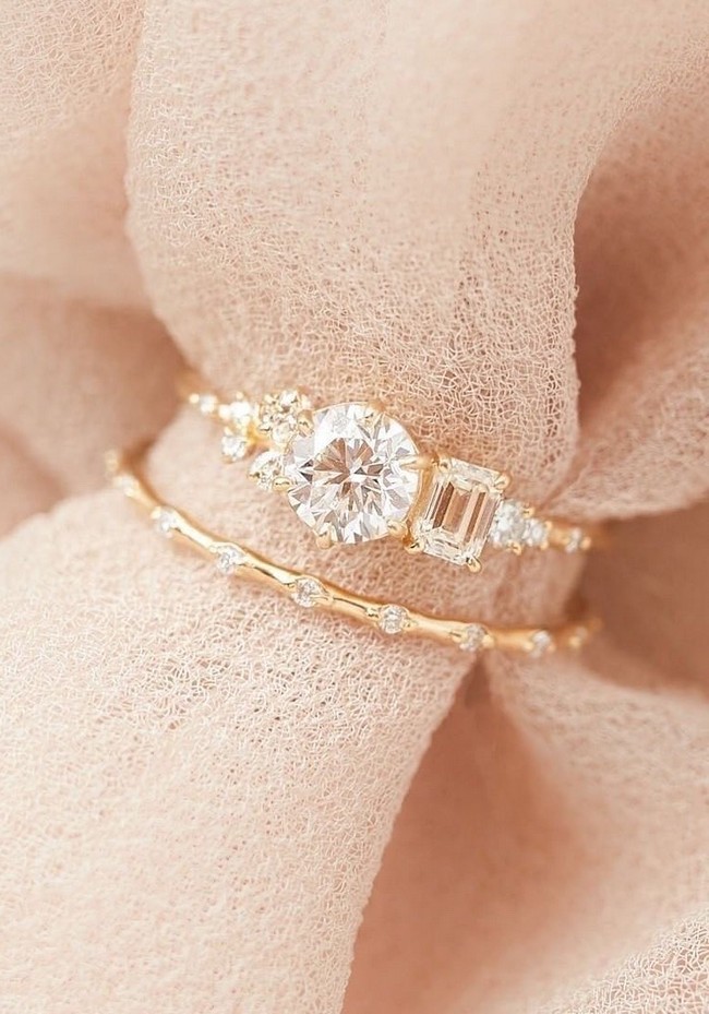 Vintage Engagement Rings and Wedding Bands from Melanie Casey Jewelry #rings #weddingrings #engagementrings