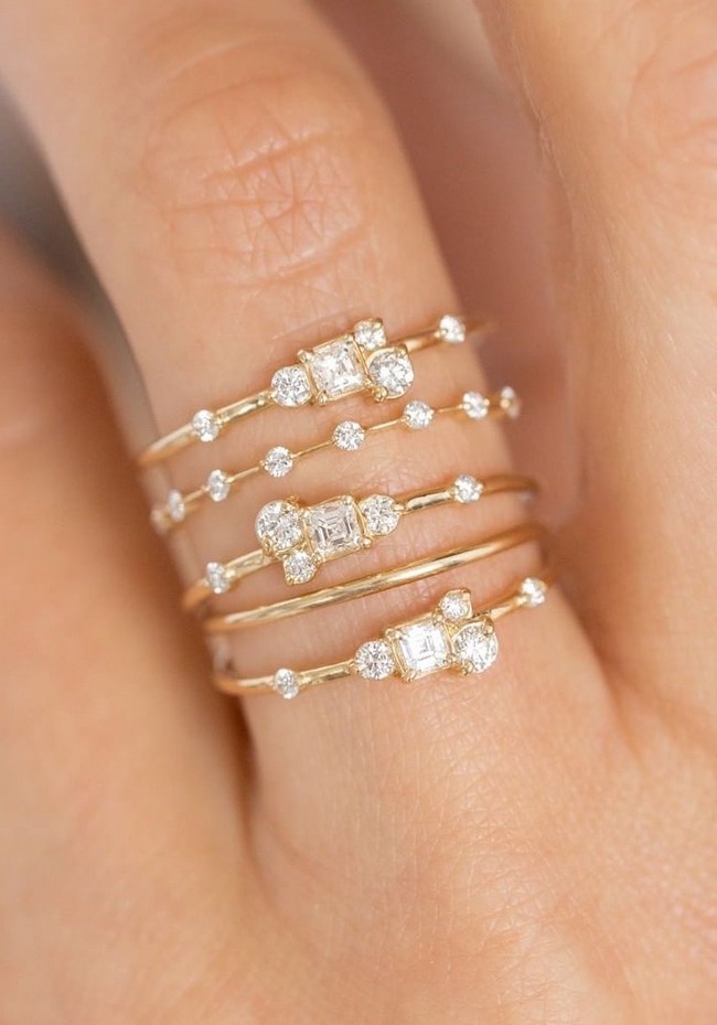 Vintage Engagement Rings and Wedding Bands from Melanie Casey Jewelry #rings #weddingrings #engagementrings